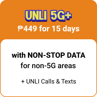 UNLI 5G+ w/ NON-STOP DATA 449